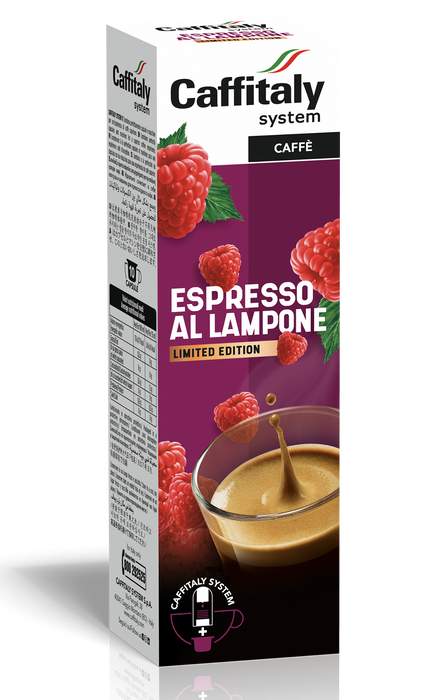 100 Capsule Caffitaly Ecaffè Espresso Lampone
