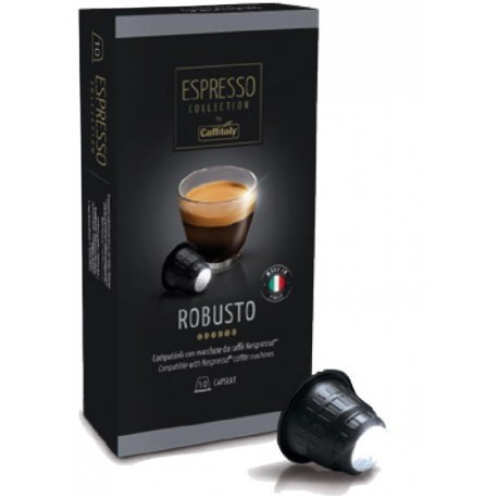 10 Capsule Caffitaly Compatibili Nespresso Espresso Collection Miscela Robusto